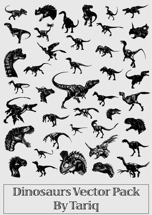dinosaurs-vector-pack Dinosaures en vectoriel